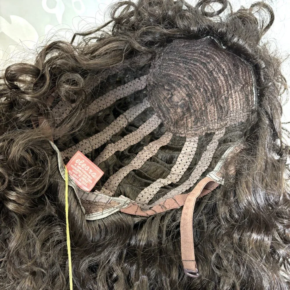 Long Luxe Dark Brown Curly Unisex 80's - pirate - wench New Look Wig NWT NOS